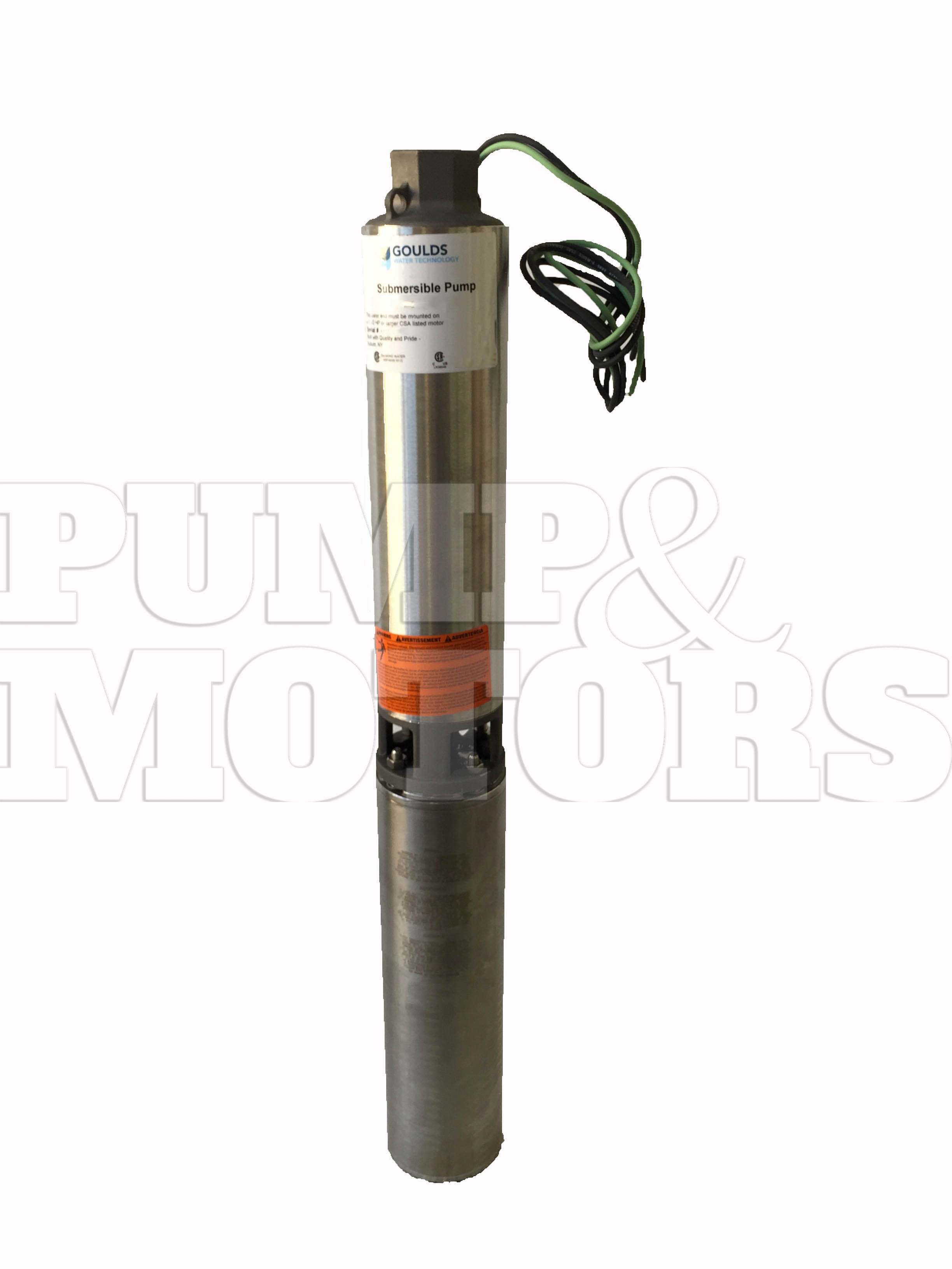 Goulds 25GS10422C 1 HP 230V 4" SUbmersible Water Well Pump 25GPM